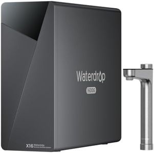 Waterdrop X16-BAS Reverse Osmosis Water Filter, Alkaline Mineral, NSF/ANSI 42&58&372 Certified, 1600 GPD, 11-Stage Filtration, UnderSink RO, 3:1 Pure to Drain, Smart Stainless Steel Faucet, BPA Free