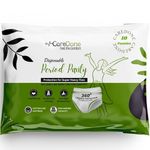 Caredone Disposable Period Panties For Women (Pack of 10 Panties) | Leak Proof Disposable Panties After Delivery | 360° Coverage | Heavy Flow | Overnight Protection | Rash Free Period Panty (Large)
