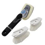 Multipurpose Cleaning Brush, Utensil & Dish Scrubber with Soap Dispenser, Soap Dispensing Dish Brush Set, Kitchen Cleaning Scrub, Design,Durable & Smooth Body Sink Dish Washing. Easy-to-Fill & Handle