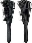 INSIME Detangler hair brush for curly hair comb for Women Men & Kids | Comb for curly wavy hair Pain Free hair detangling brush | Curl brush for hair styling Dry & Wet hair brush | Curly hair product detangle comb