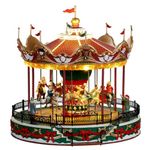 Lemax Christmas Village Santa Carousel With 4.5V Adaptor - 34682