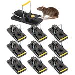 Catch Trap, 10 Sticky Plates Reusable Mouse Tatte Effective Rts Trap with Powerful and Sensitive Control Easy to Use