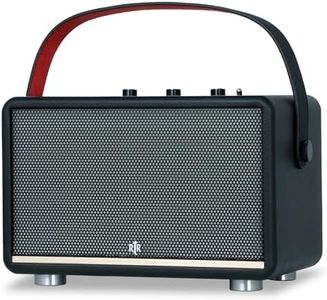 RTR - BIC America A1 Elite Portable Speaker, 80W High-Powered Sound, Dual Drivers, TWS Pairing, 15H Battery, RGB Lights, Bluetooth 5.3, USB & Aux-in, Durable, Perfect as Home Speakers