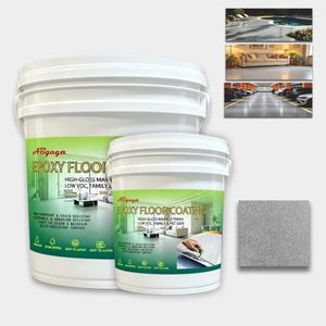 Abgaga Epoxy Floor Paint for Concrete, Gray, 420 Fl Oz