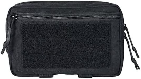 EXCELLENT ELITE SPANKER Tactical Molle Admin Pouch for Tactical Backpack Waist Bag Utility Tool Pouch Tactical EDC Bag (Black)