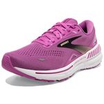 Brooks Women’s Adrenaline GTS 23 Supportive Running Shoe, Orchid Black Purple, 8.5