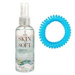 1 x Skin So Soft Dry Oil Spray Original 150ml & 1 x Brighter Outside Citronella Bracelet (Random Colour) Deet Free Alternative to Insect Repellent for Mosquito & Midge