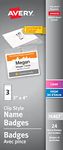 Avery Garment Friendly Clip Style Name Badge Kit for Laser and Inkjet Printers, 4" x 3", Clear, 24 Pack (74467)