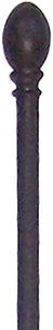 Set of 2 Panacea 87599 Garden Fence Posts, Black, 45"H Each