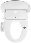 SK magic BID-S24D Electric Bidet Toilet Seat Elongated| Adjustable Warm Water, Warm Air Dryer| LED Lights| 360° Self-Cleaning Nozzle| Easy Installation| Heated Toilet Seat