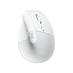 Logitech Lift for Mac Wireless Vertical Ergonomic Mouse, Bluetooth, Quiet Clicks, Silent Smartwheel, 4 Customizable Buttons, for macOS/iPadOS/MacBook Pro/MacBook Air/iMac/iPad - Off White