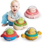 4PCS Animal Car Toys for Toddlers 1-3,Press and Go Car Toys for ages 0-2,Baby Toys 6-12-18 Months,Spaceship 1 Year Old Boy Toys,First Christmas Birthday Gifts Infants Toys for 1 Year Old Boy & Girl