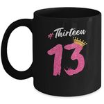 SKY DOT 13 Years Old Official Teenager 13th Birthday for Girls Printed Ceramic Tea/Coffee Mug (325ml)