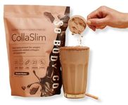 CollaSlim, Meal Replacement Shake with Added Collagen, Vitamins and Minerals, Balanced Meal Shake, Healthy Shake for Weight Loss, Diet Shake - Chocolate Flavour