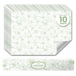 Jasmine Scented Drawer Liners (10 Large Sheets, 50cm x 36.5cm) - Non Adhesive Drawer Fresheners & Lining Paper for Drawers, Bedroom & Wardrobe Shelves - Drawer Liners Scented for Clothes