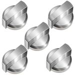 WB03X25796 WB03T10326 Knob for GE Cooktop Knobs, Gas Stove Knobs Replace GE WB03T10326 AP5986232 PS11721433 4362262, Stove Top Knobs Fit GE Models PGP976SET1SS PGP959SET1SS etc, 5 Pack