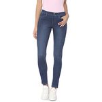 GO COLORS Women Blue Mid Rise Cotton Premium Denim Jegging - M