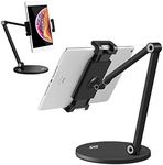 KABCON Tablet Stand,Tightness Adjustable 360°Rotatable Multi-Angle Eye-Level Aluminum Solid Long Arm Tablets Stands for iPad Series,Microsoft Surface Tablet Series,Samsung Galaxy Tabs,Kindle Fire,etc