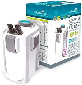 allpondsolutions EFX+ Aquarium External Fish Tank Water Filter with 9w UV Steriliser for Coldwater, Tropical or Marine Aquariums, for Tanks Up to 400 Litres