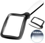 Magnifying Glass with Light, Handheld Magnifier with 5 Ultra-Bright LED Lights for Reading, Sewing, Cross Stitch and Close Work