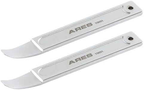 ARES 10092-2-Piece Compact Panel/Trim Wedge Metal Prybar Tool Set - Durable Prybar Easily Removes Trim, Paneling, Sheet Metal, Fasteners, and More - Compact Design for Use in Confined Spaces