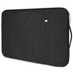 flintronic Laptop Sleeve for 14 Inch, Water Resistant Laptop Sleeve, Portable Mens Laptop Bag with Pockets and Compartments, Compatible with MacBook, Asus, Dell, HUAWEI 14 Inch Laptop (Black)