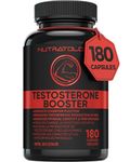 Testosterone Booster for Men - Tribulus Terrestris, Tongkat Ali, Maca, Horny Goat Weed, Ginseng, DIM. Formulated To Enhance Physical Performance & Promote Testosterone Production - 180 Capsules