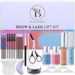 Lash Lift Kit & Eyebrow Lamination Kit, 2-in-1 Solution, At Home Brow Lamination Kit, Beginner/Professional, Eyelash Lift Kit, Lasts 6-8 Weeks, 15 Applications, DIY Brow + Lash Perm Kit