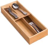 guiogc Bamboo Silverware Drawer Org