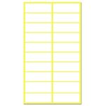 38 x 13 mm, 500 Pack, Matte White Sticky Labels Stickers - for File Folders, Envelopes