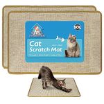 SOL 2pk Cat Scratching Mats 60cm x 40cm Prevent Damage to Your Sofa by Using This Sisal Mat Cat Scratcher Your Cat Will Love Our Cat Scratch Mat Cat Scratchers for Indoor Cats Cat Scratching Pad