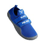 PRO WOLF | DLx500 Deadlift Shoes Cross-Trainer | Barefoot Powerlifting Weightlifting Shoes (Blue, 7)