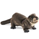 Folkmanis Puppets River Otter Hand Puppet, Brown