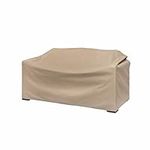 Modern Leisure Basics Outdoor Patio Loveseat Cover, 55" L x 33" W x 38" H, Khaki (5523A)