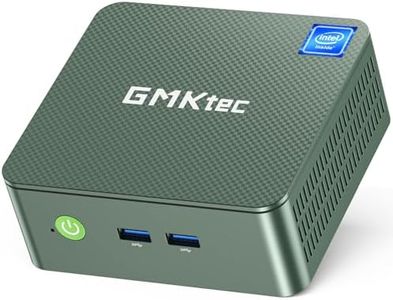 GMKtec Mini PC N100, Preinstalled Windows 11 Pro, G3 Intel Alder Lake N100 (3.4GHz), 8GB DDR4 RAM 256GB PCIe M.2 SSD, Desktop Computer 4K Dual HDMI/USB3.2/WiFi 6/BT5.2/2.5G RJ45 for Office, Business