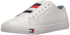 Tommy Hilfiger Women's Anni Slip-On Sneaker, White, 10