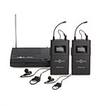 Wireless In Ear Monitor System with 2 Receivers UHF 40m Range