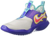 Nike Unisex-Child Pre School Unsx Flex Runner Fire Sports Shoe (Ps)_Persian Violet/Laser Crimson-White_Cw1613-500-10.5 UK