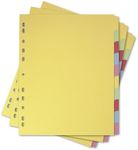 Elba 3 Pack of 10 Part Dividers, Recycled Card, A4+
