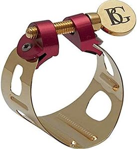 BG Franck Bichon Duo Gold Lacquer Finish Tenor Saxophone Ligature with Cap