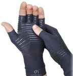 COPPER HEAL Arthritis Compression Gloves - Rheumatoid Arthritis Carpal Tunnel RSI Osteoarthritis & Tendonitis Open Finger