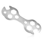 LGS Multi Purpose Cycle Wrench Spanner | 10 Tools All in 1 Bike Repair Tool Kit | Handy Tool for Keeping Bicycles Maintained or for Emergency Repairs