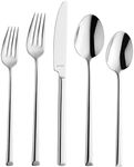 Amefa Metropole 20-piece Premium 18/10 Stainless Steel Flatware Set, High Gloss Mirror Finish, Silverware Set Service for 4, Dishwasher Safe, Rust resistant Cutlery.