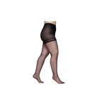 Berkshire Women's Plus-Size Queen Shimmers Ultra Sheer Control Top Pantyhose 4412, Black, 5X-6X