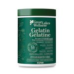 Great Lakes Wellness Beef Gelatin Powder for Culinary Needs - Perfect for Gummies, Marshmallows, Desserts and more - Unflavored - Grass-Fed, Kosher, Keto, Non-GMO - 16oz (454g)