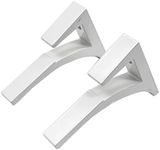 CRL White - Aluminum Glass Shelf Bracket for 3/8" to 1/2" Glass