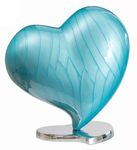 Royal Rapture Urns for ashes Memorial Funeral Cremation Adult Human Child Love Urns decorative Heart (Green, 10") RHM02-10