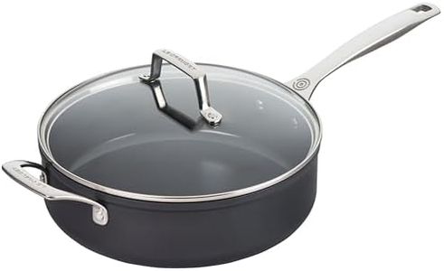Le Creuset Essential Nonstick Ceramic 26cm Sauté Pan with Glass Lid,
