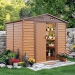 HAPPATIO 8x6' Outdoor Storage Shed,