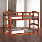 Wooden Craftico Sheesham Wood Bunk Bed Without Storage Wooden Double Bed Bed Furniture for Bedroom Living Room Home (Honey Finish)